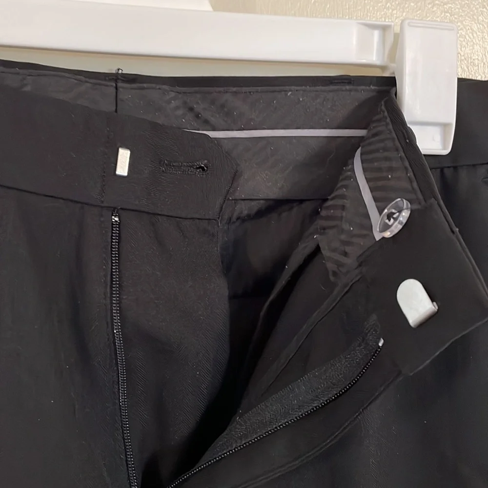 Van Heusen slim fit black mens dress pants 30x32 - Picture 3 of 4